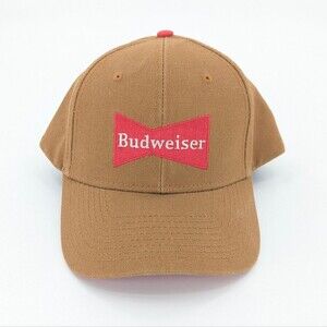 Budweiser Tan Red 2020 Adjustable Classic Baseball Hat Cap